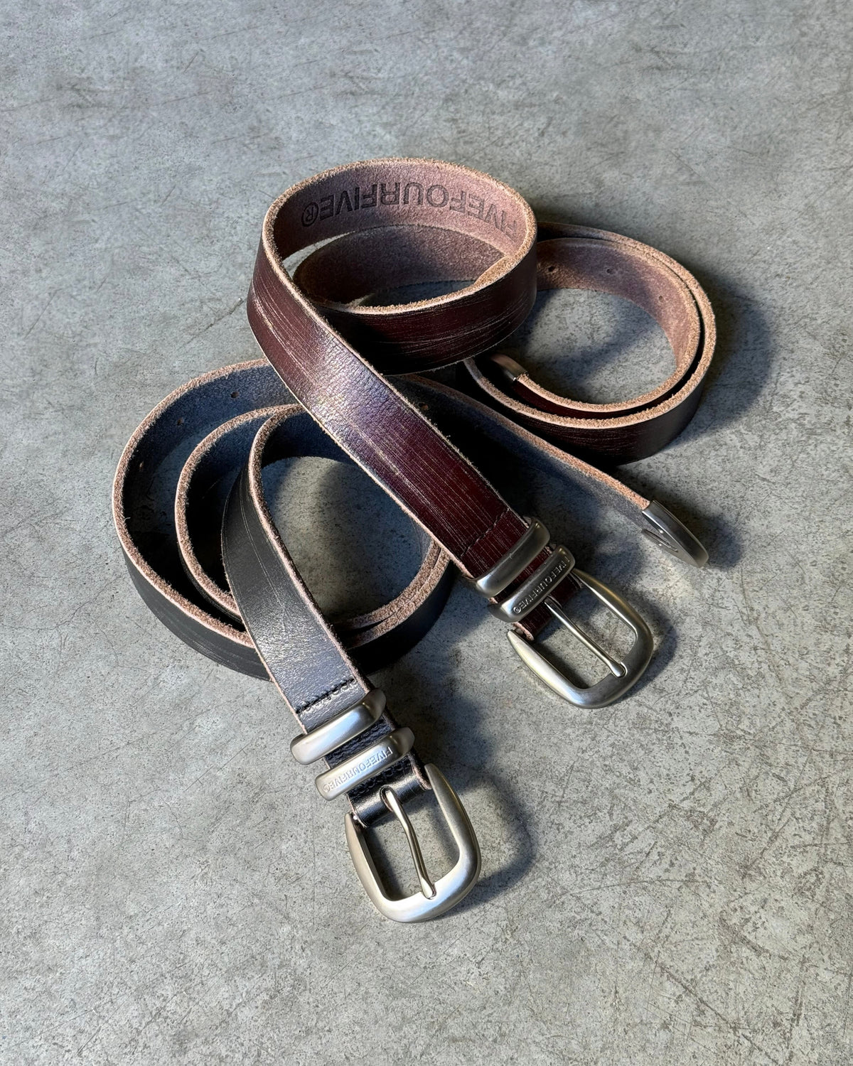 545 Aged Leather Belt