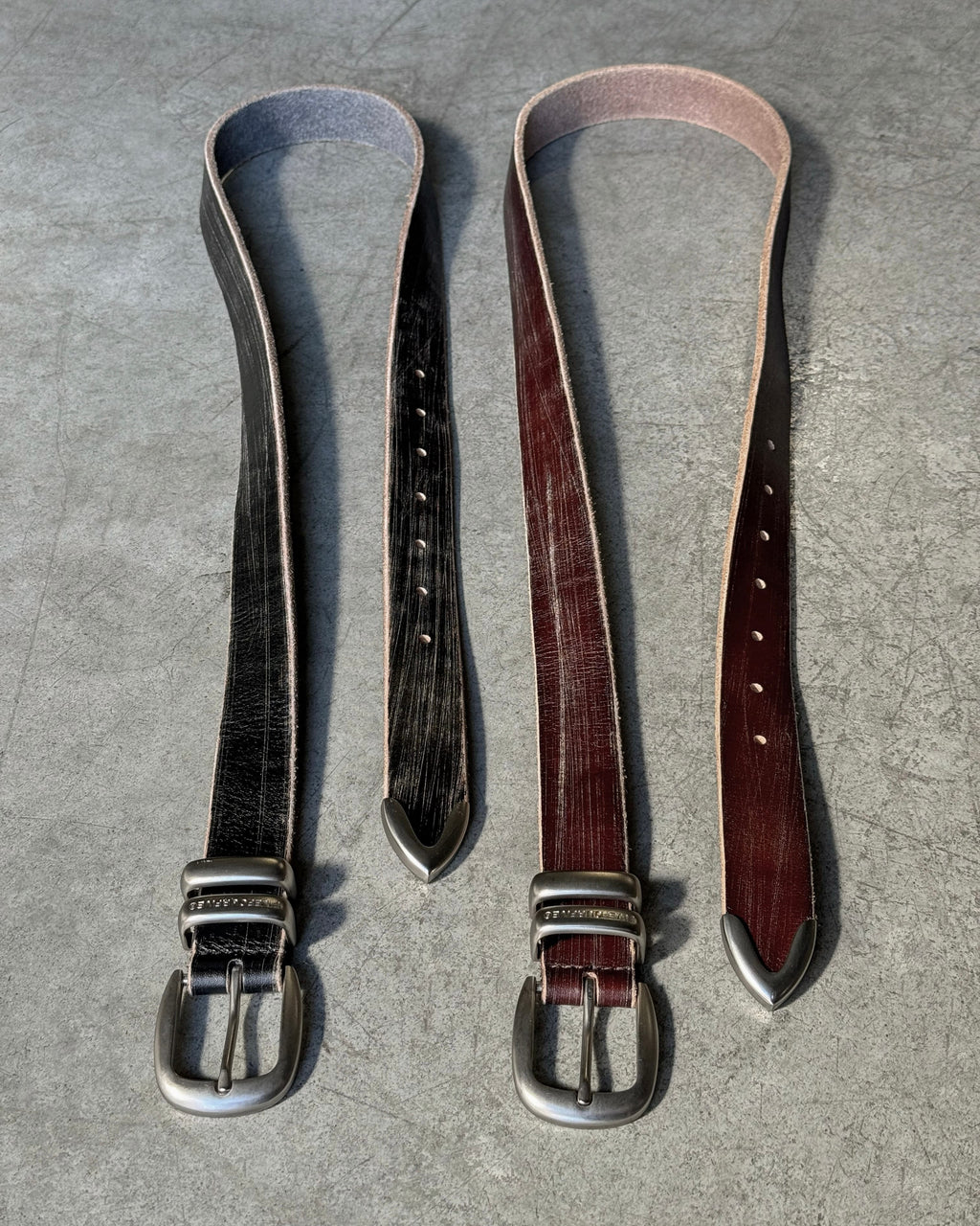 545 Aged Leather Belt
